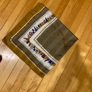 Geometric Patterned silk vintage Scarf